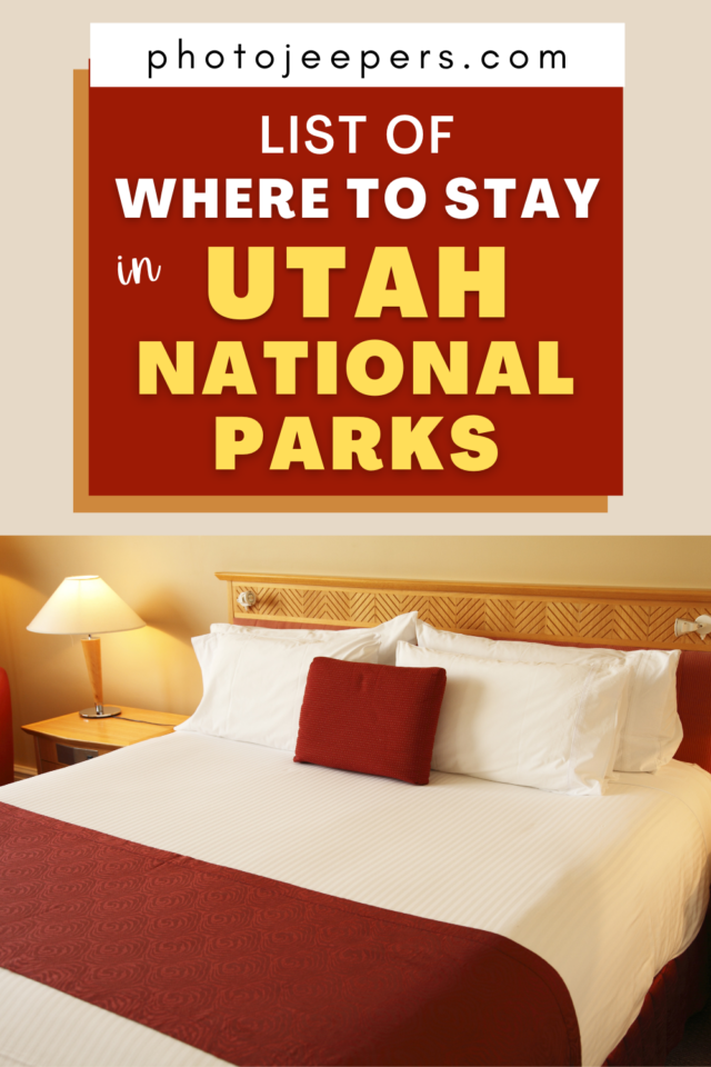 where to stay in Utah National Parks