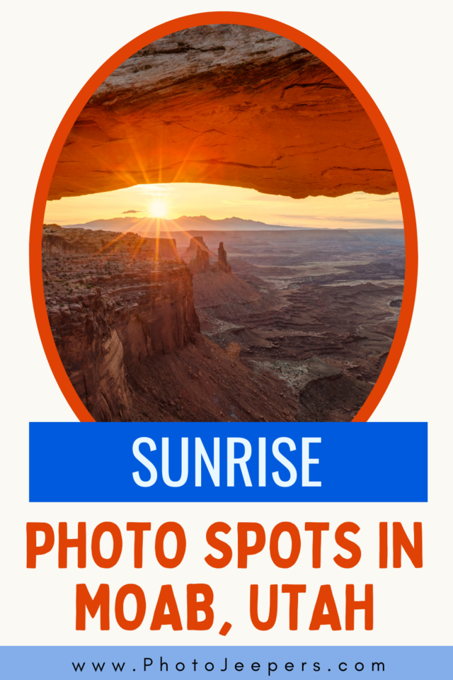 sunrise photo spots in moab utah