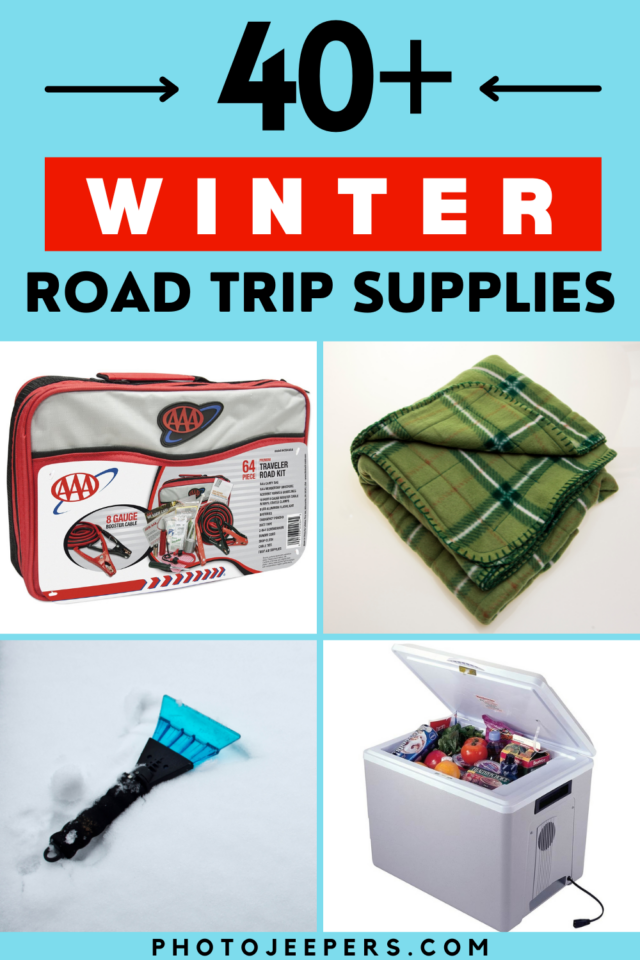 list of winter road trip supplies