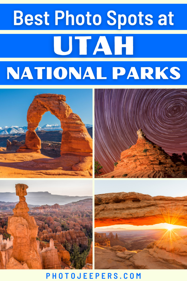 Best photo spots at Utah National Parks