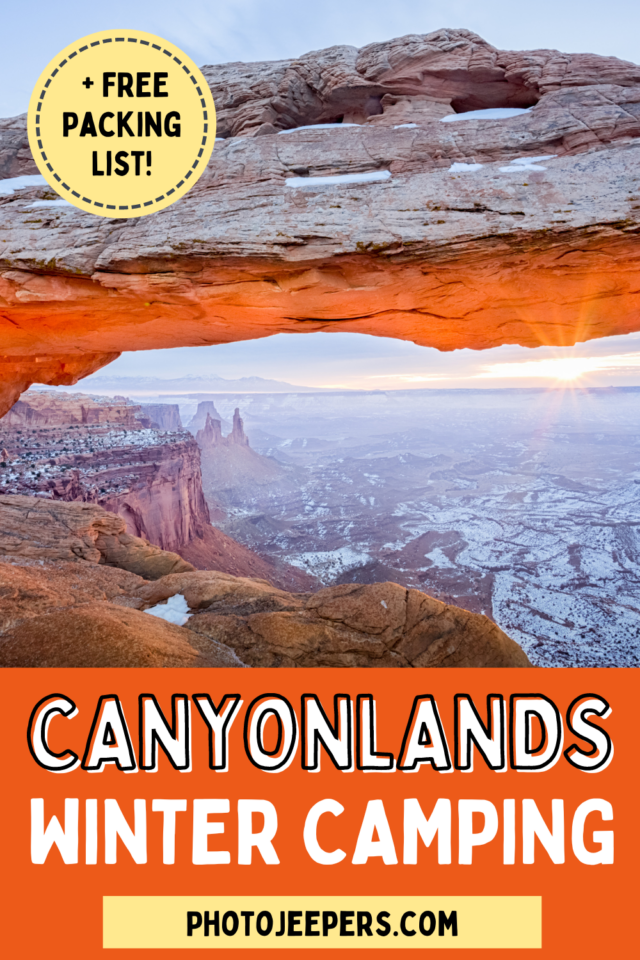 Canyonlands winter camping