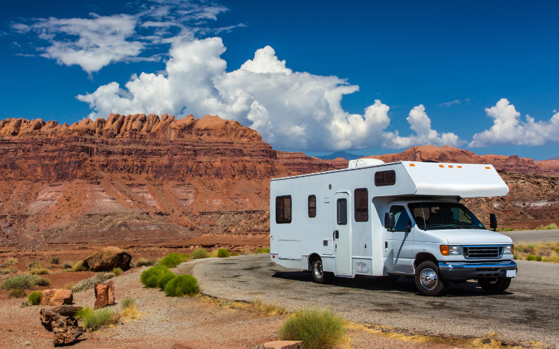 RV camper in Canyonlands