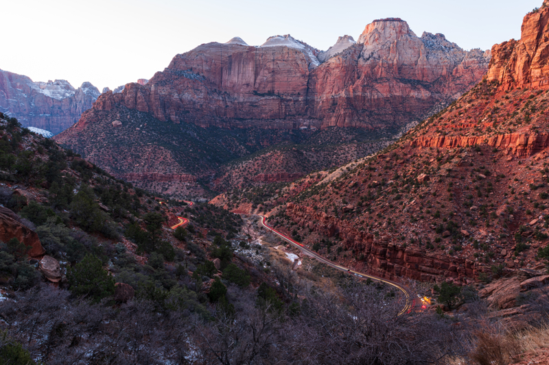 View from Zion National Park switchbacks