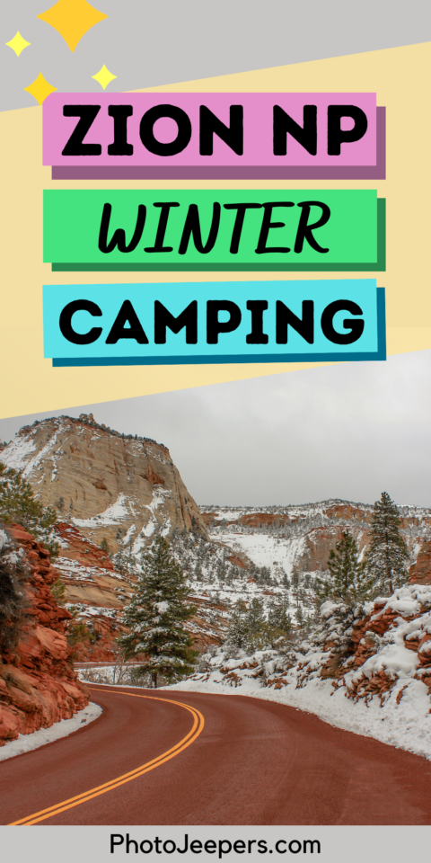 Zion Winter Camping