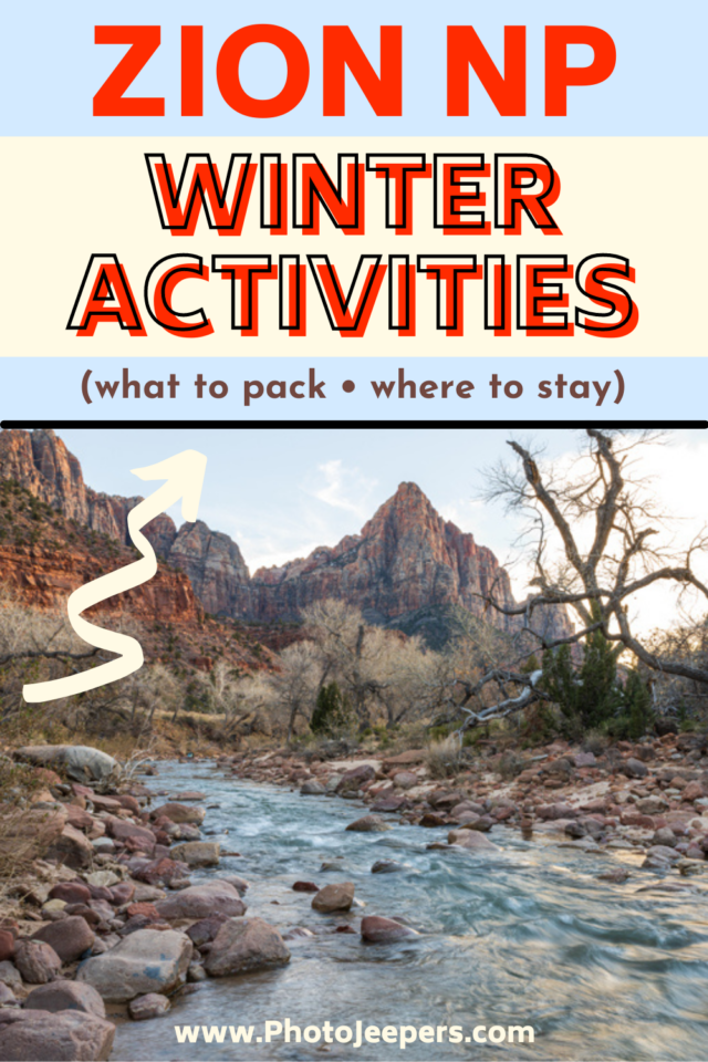 Zion National Park winter activities