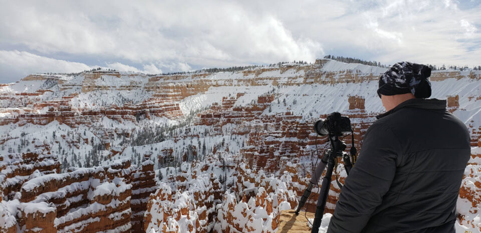 photographing Bryce Canyon in the winter 
