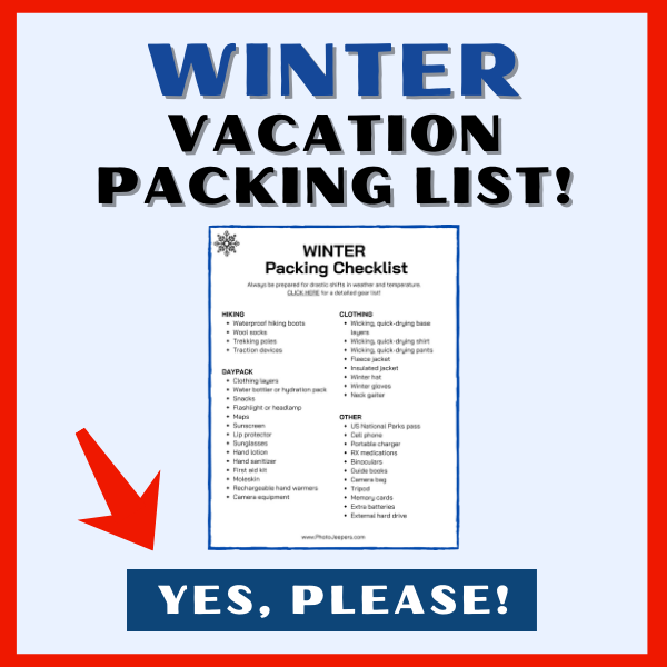 winter vacation packing list optin