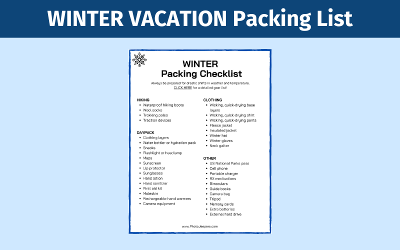 packing for a trip checklist