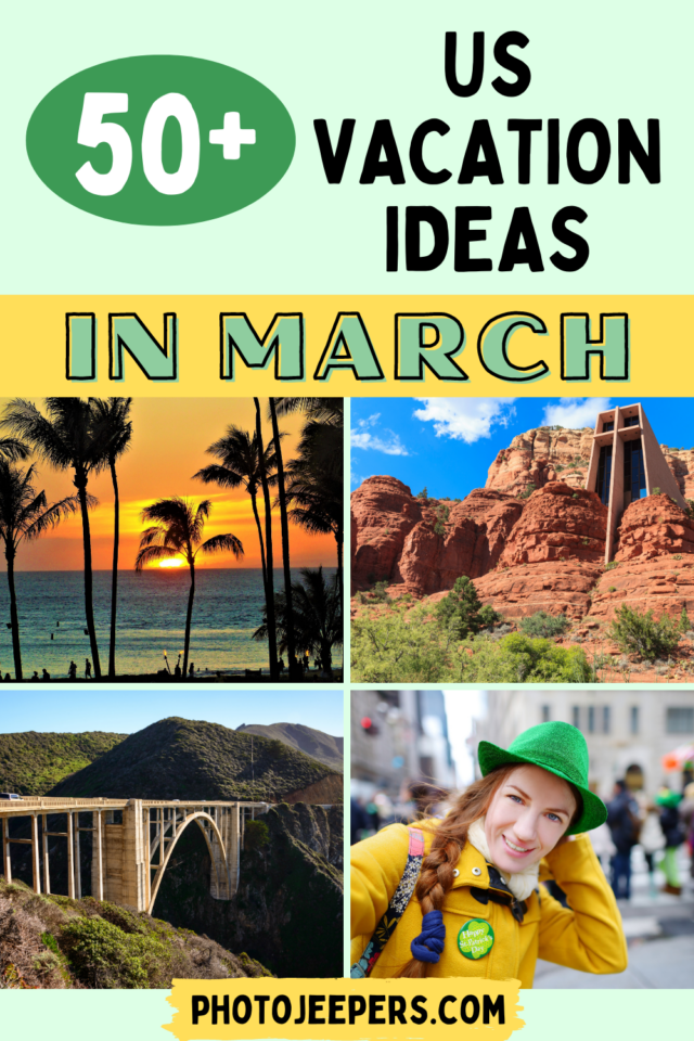 50+ vacation ideas in March