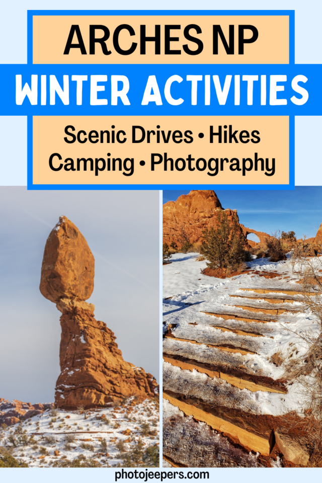 Arches National Park winter activities