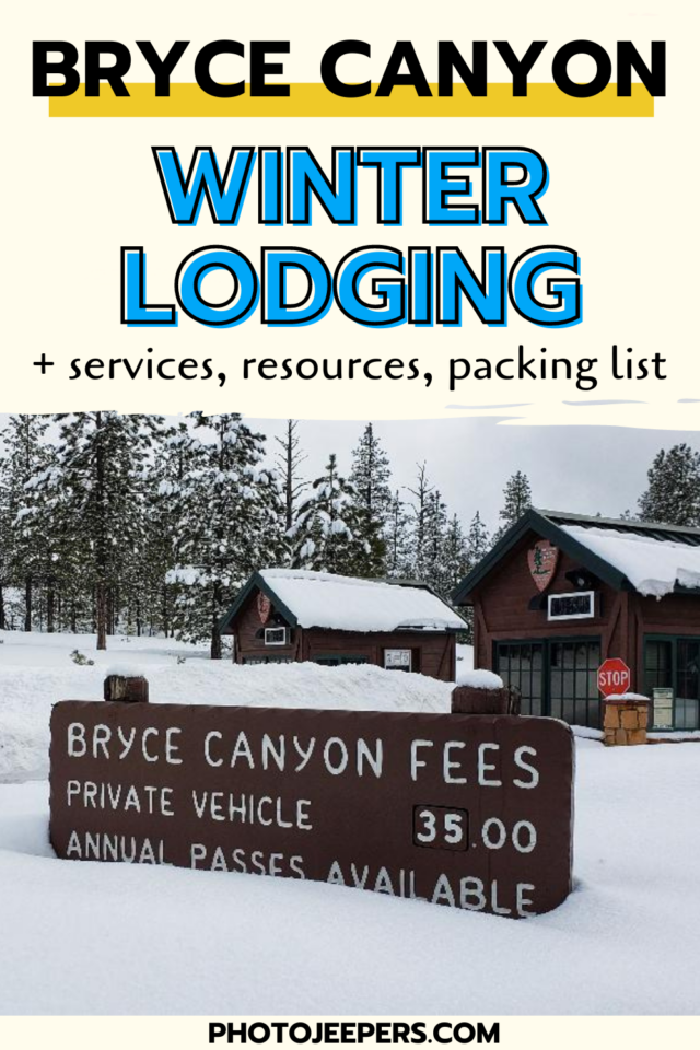 Bryce Canyon winter lodging