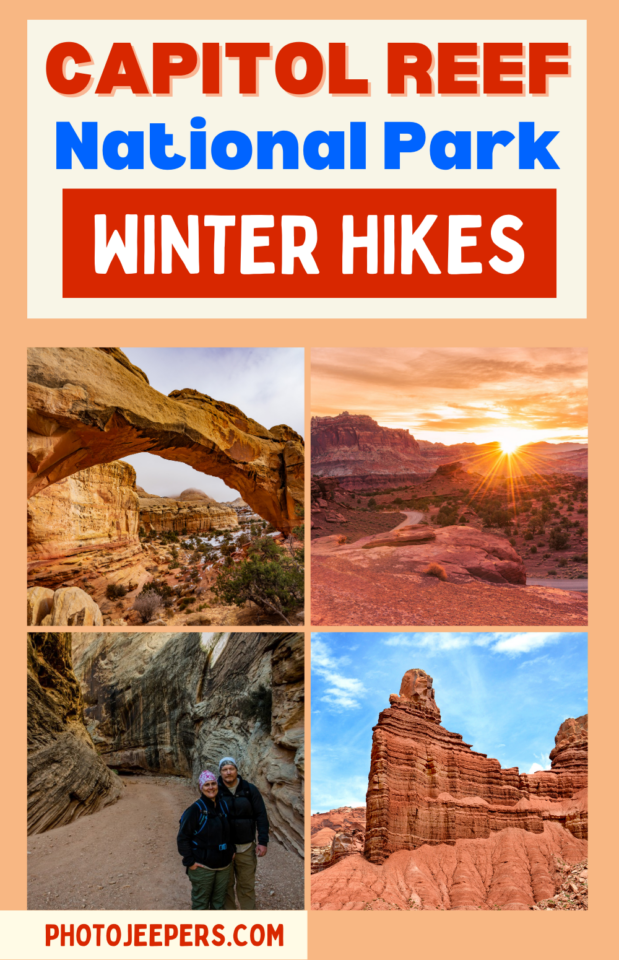 Capitol Reef National Park winter hikes