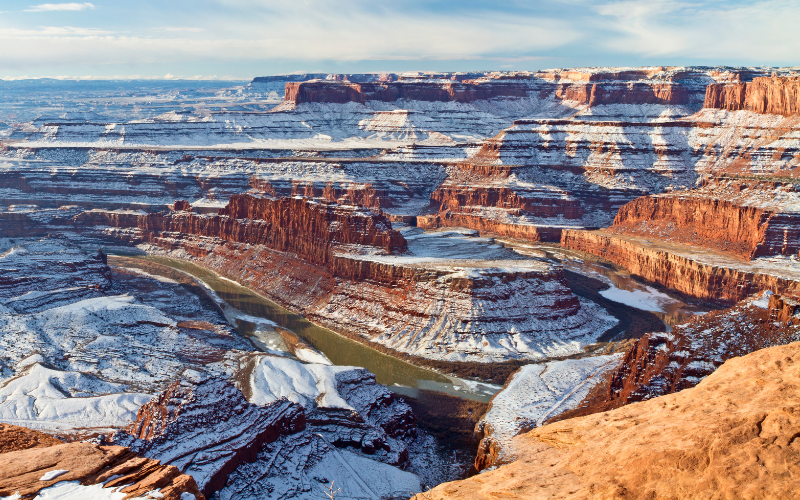 Dead Horse Point with snow