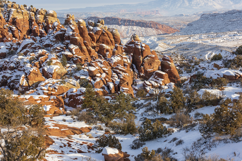 Fiery Furnace at Arches in the winter