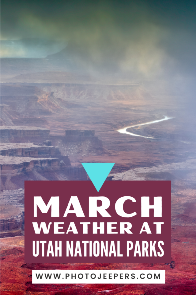 March weather at Utah National Parks