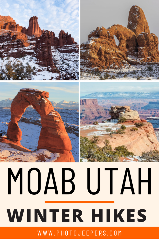 Moab Utah winter hikes