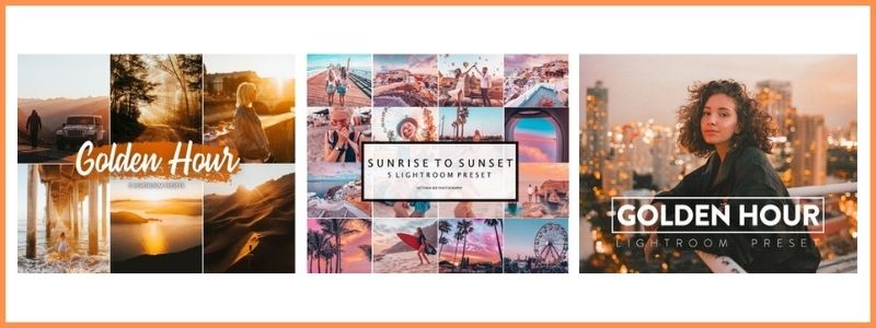 sunrise and sunset presets at Etsy