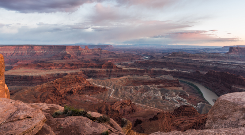 after sunset at Dead Horse Point 