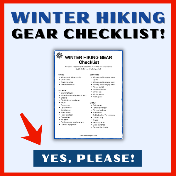 winter hiking gear checklist Optin box