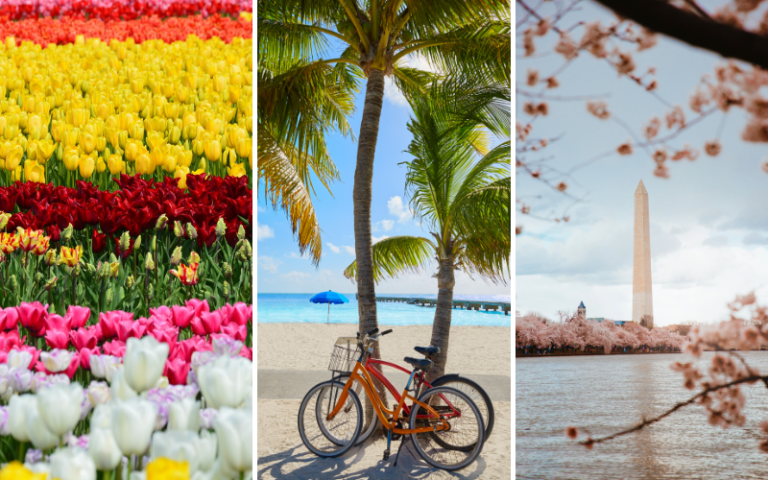60+ April Vacation Ideas in the US By Region