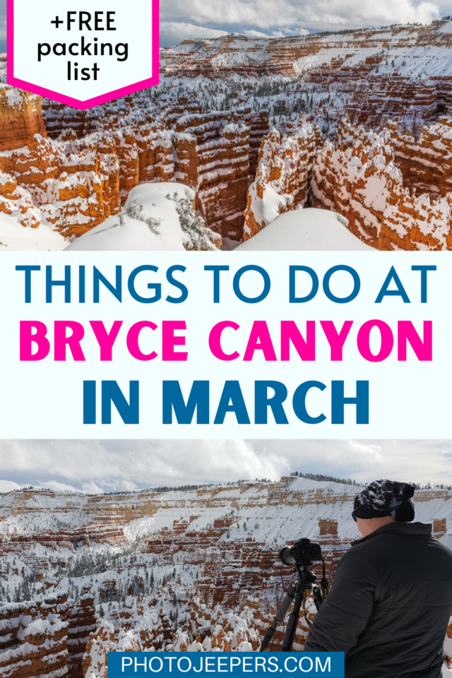 Things to do at Bryce Canyon in March
