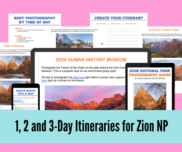 National Park Itineraries & Photography Guides