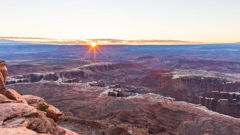 Canyonlands Grand View Point sunrise