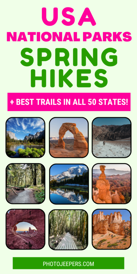 USA National Parks Spring Hikes