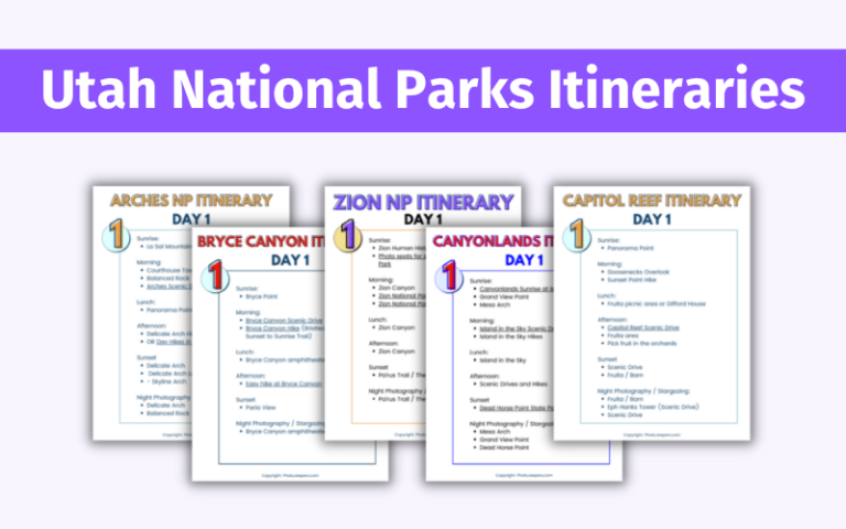 Utah National Parks Itinerary Ideas