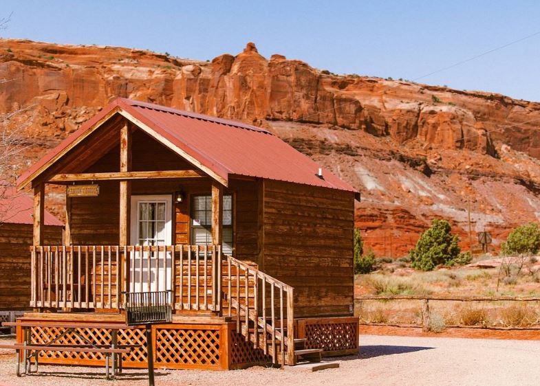 glamping cabin near Arches National Park