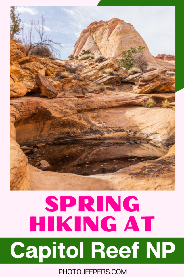spring hiking at Capitol Reef National Park
