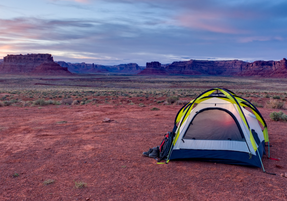 tent camping near canyonlands
