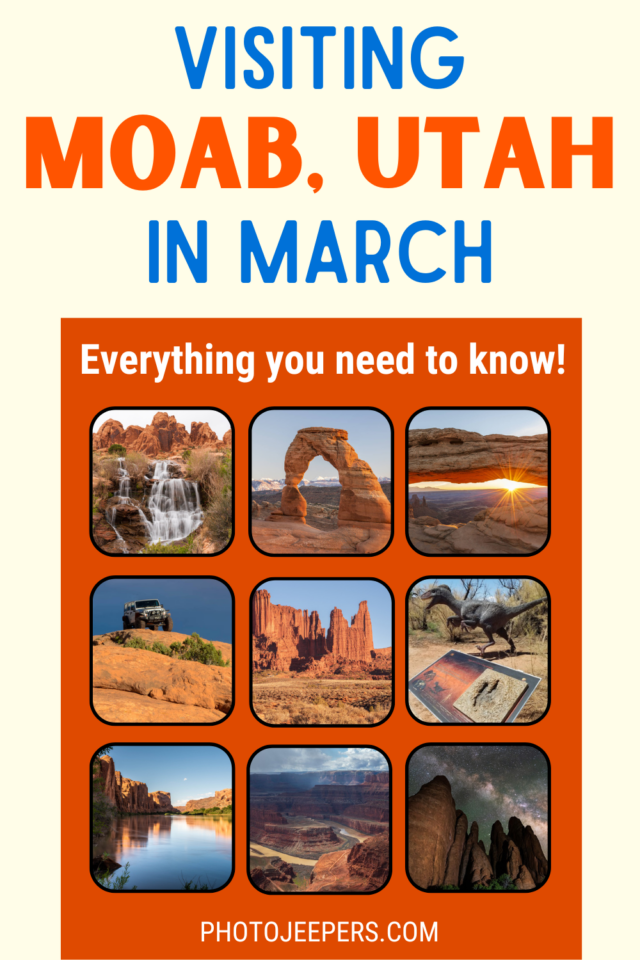 visiting Moab Utah in March
