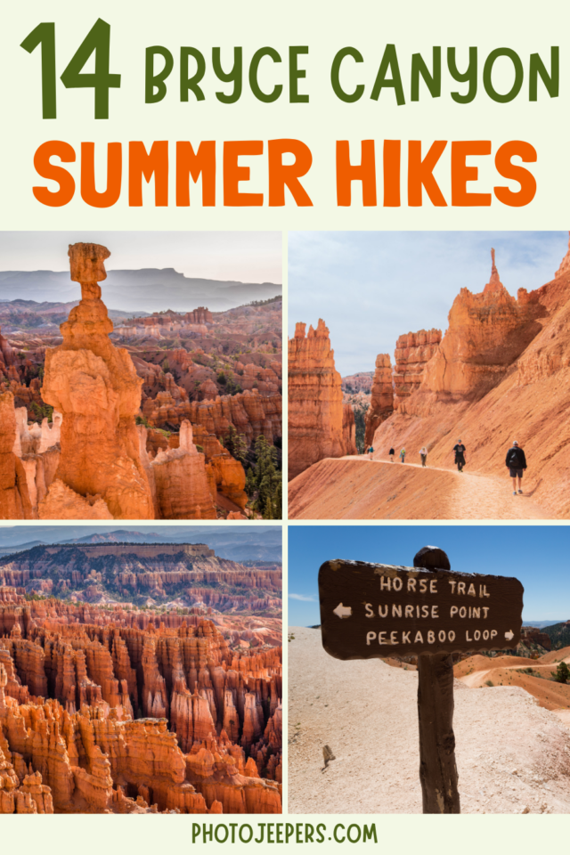 Bryce Canyon summer hikes