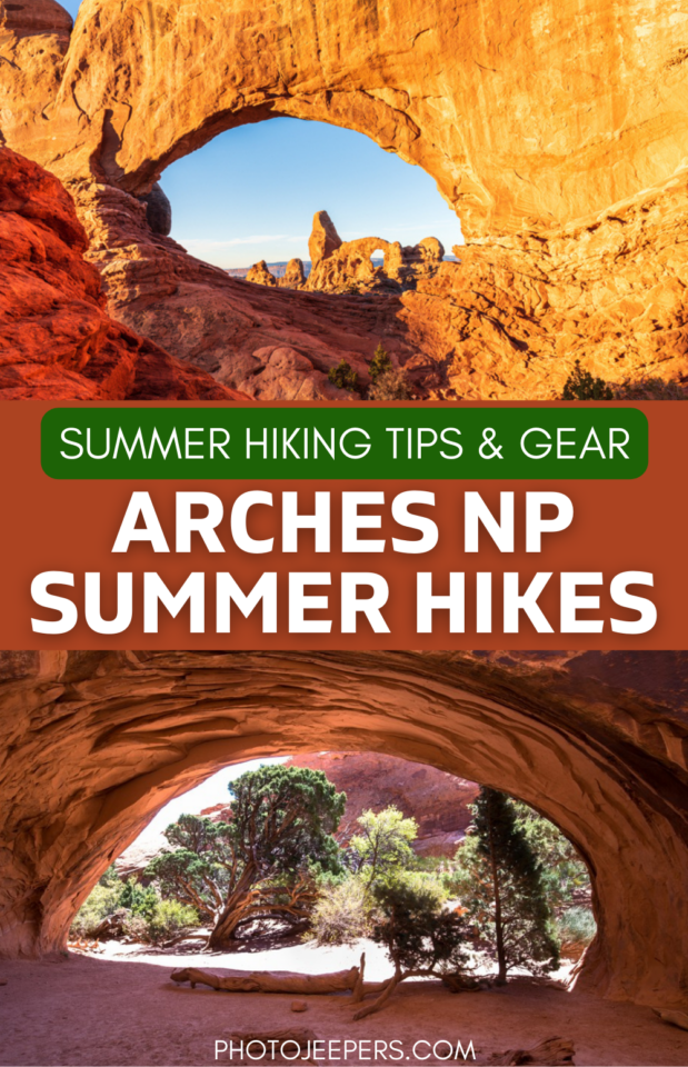 Arches National Park summer hikes