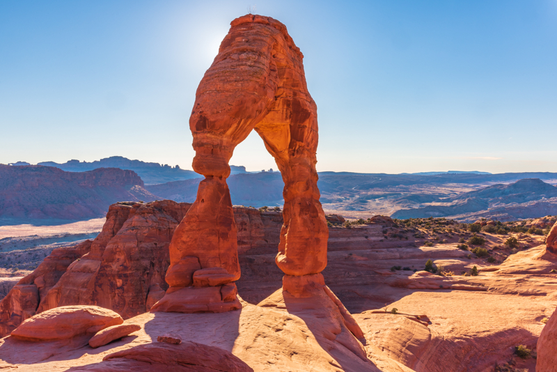 Delicate Arch in the summer