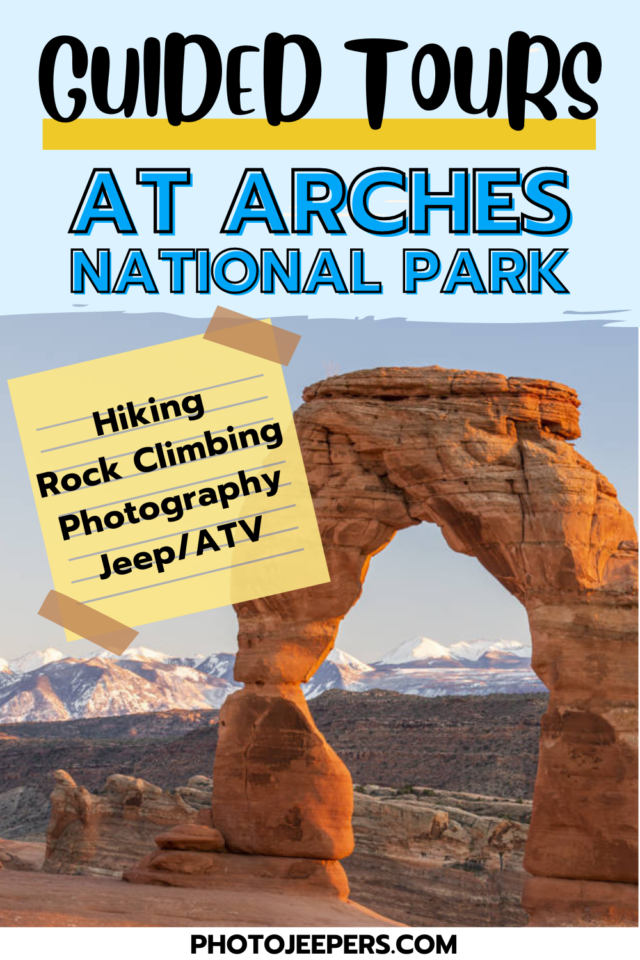 Guided tours at Arches National Park