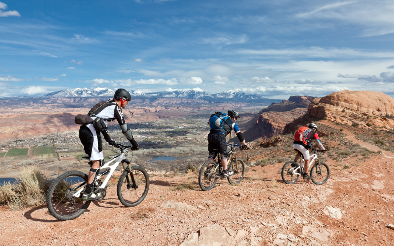 biking in Moab