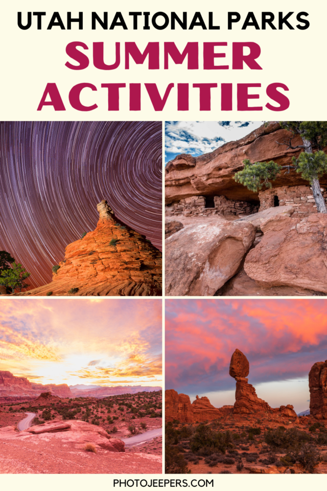 Utah National Parks summer activities