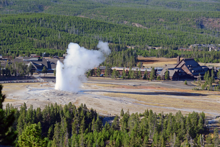 View from Observation Point over Old Faithful