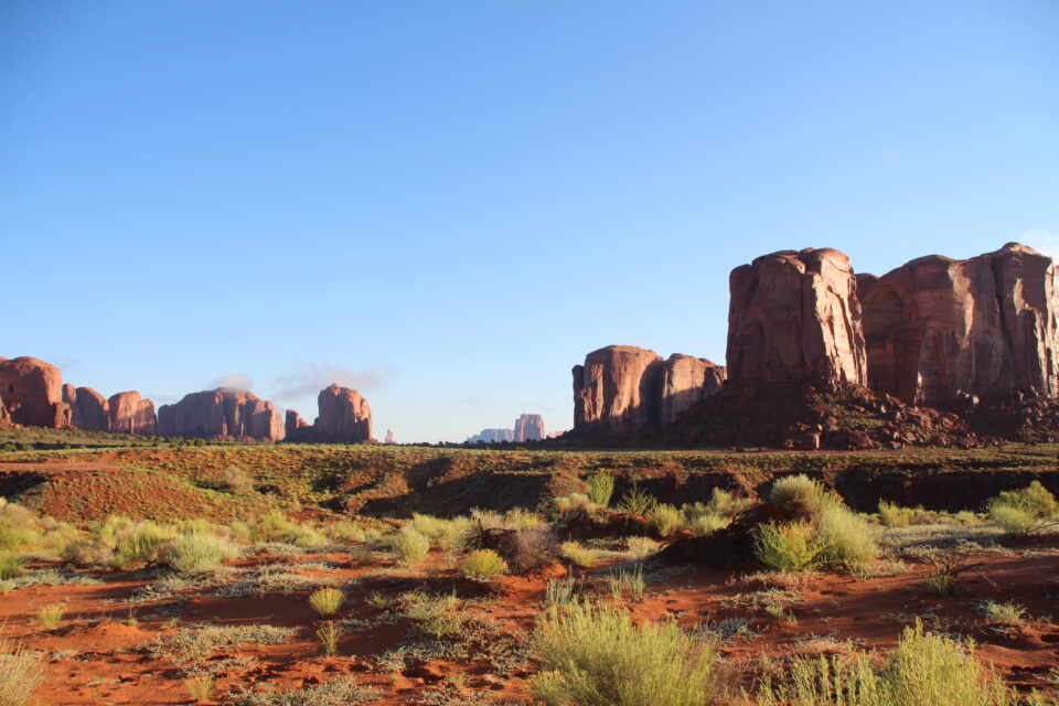 View while horseback riding in Monument Valley