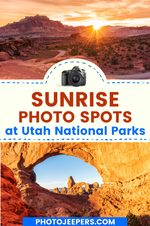 sunrise photo spots at utah national parks