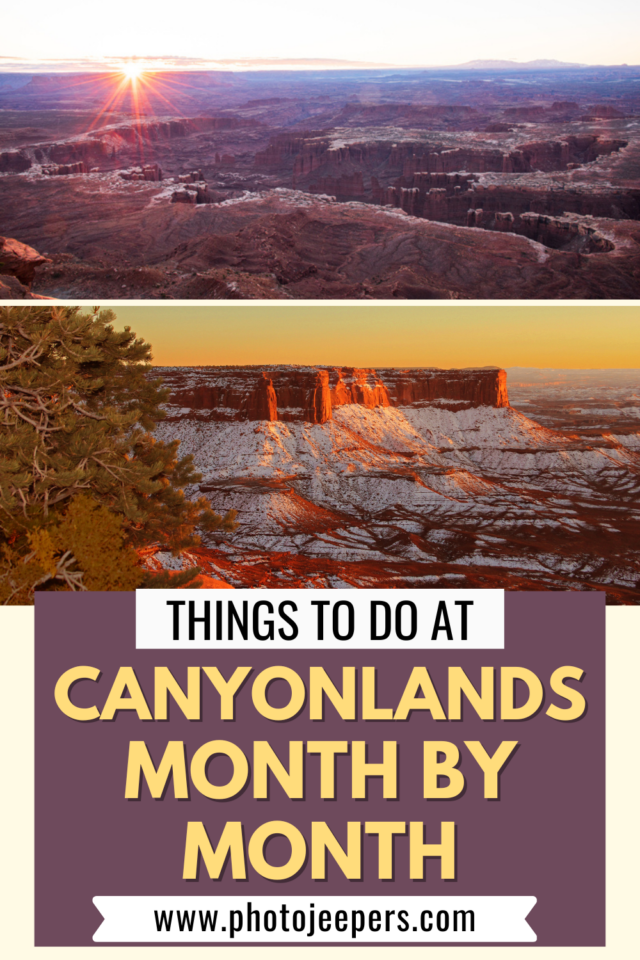 things to do at Canyonlands month by month