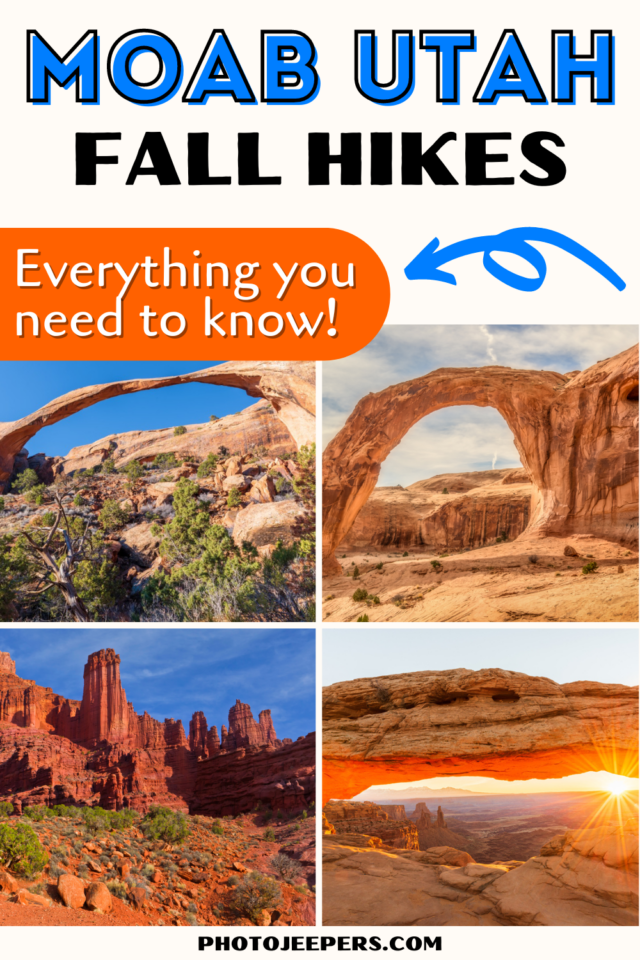 Moab Utah fall hikes
