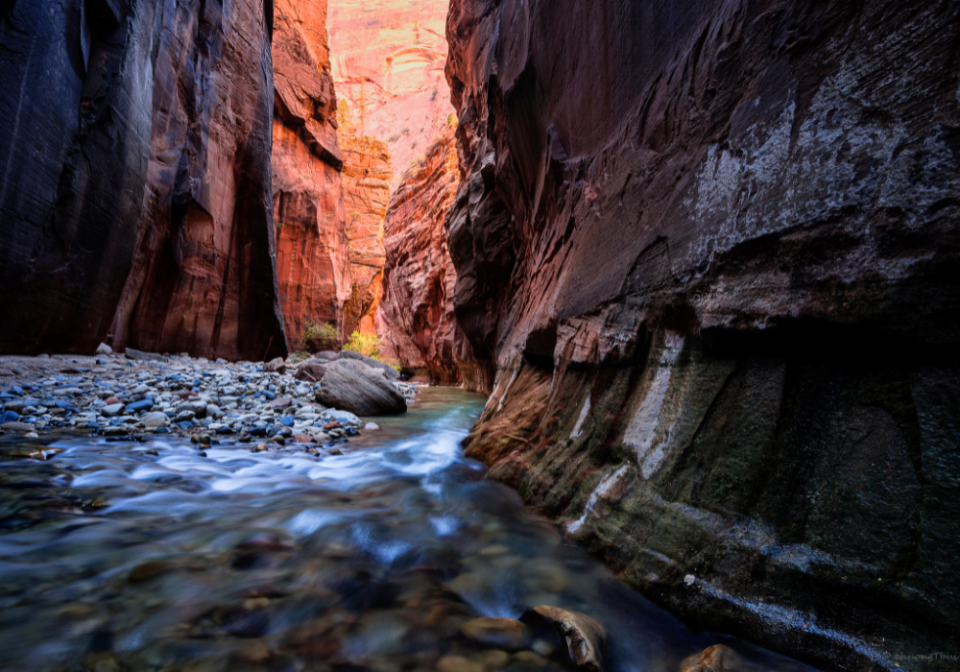 The Narrows hike at Zion