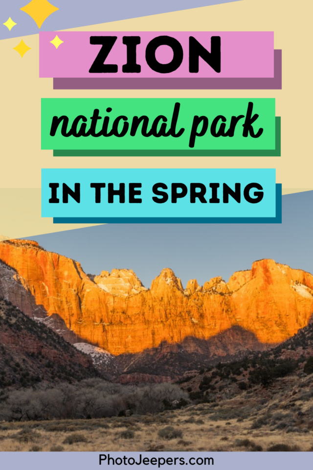 Zion National Park in the Spring