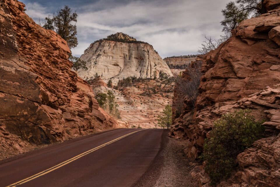 Highway 9 scenic drive in Zion