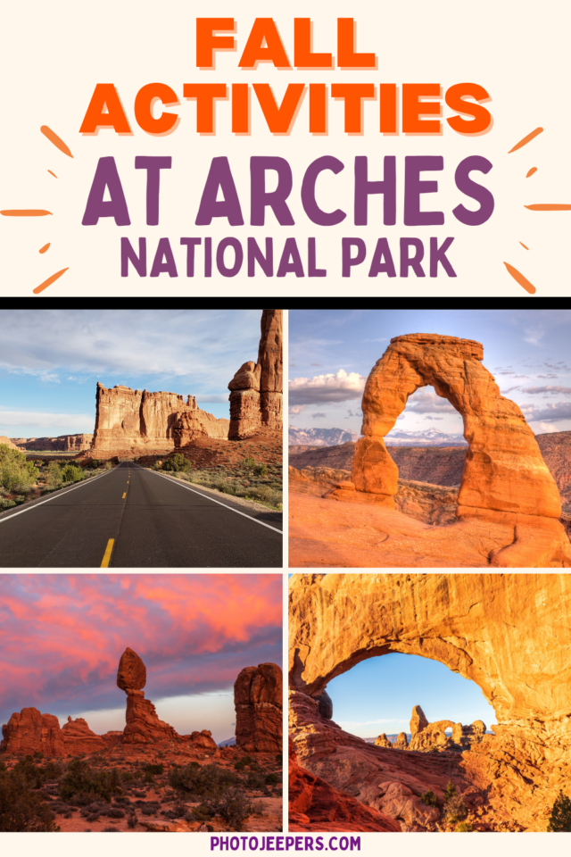 fall activities at Arches National Park