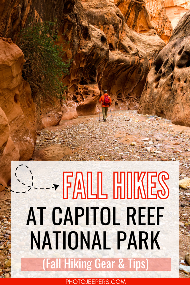 fall hikes at Capitol Reef National Park