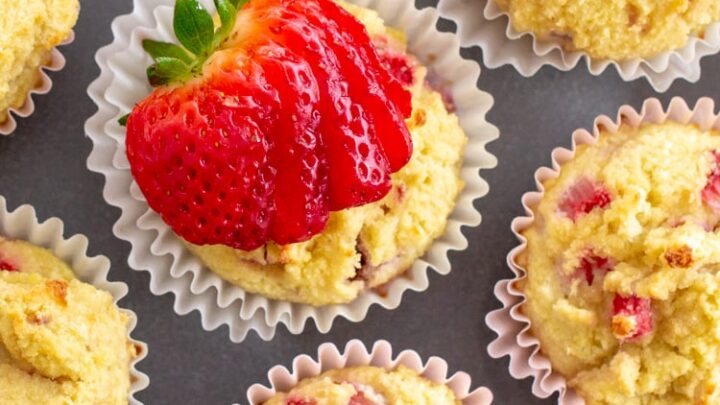 Image for Keto Strawberry Muffins - Low Carb, Gluten-Free, Dairy-Free, Nut-Free
